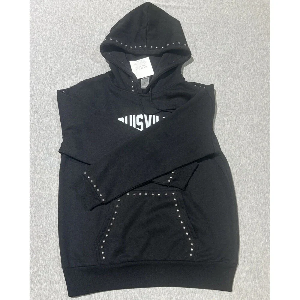 Gameday Couture Louisville Cardinals Studded Hoodie Womens Large Black NWT - Picture 2 of 13